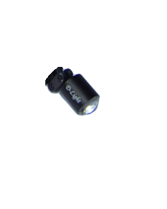 D-Light nano - mini LED medical headlight - on headband with grey loupes - clean