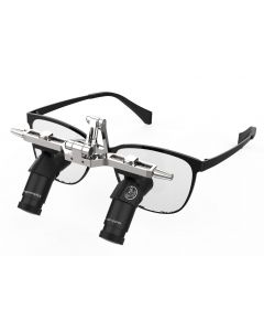 ErgonoptiX Ergo-Vue FLIP - 4.0x magnification Refractive Ergo Loupes - Flip-Up type Ergonomic loupes for surgery - dentistry - medical - left