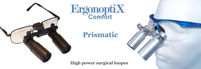 ErgonoptiX Comfort Prismatic - surgical, medical, dental, loupes - banner