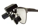 ErgonoptiX-D-Light-micro -LED surgical headlamp with prismatic-loupes-mount